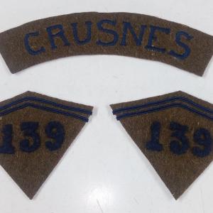 Bande de bras et pattes de col